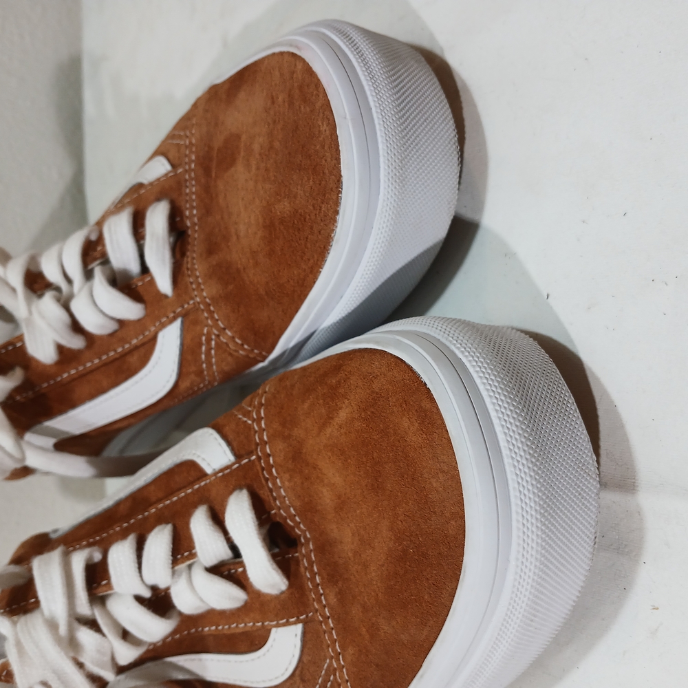 Vans Brown and White Athletic Shoes - Picture 2 of 4